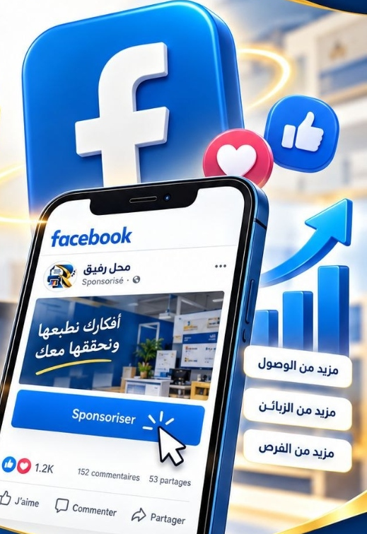 خدمة الترويج الممول على فيسبوك محل رفيق
